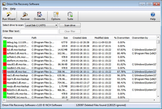 Orion File Recovery Software